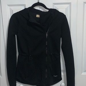 Off Center Zip Up Hoodie